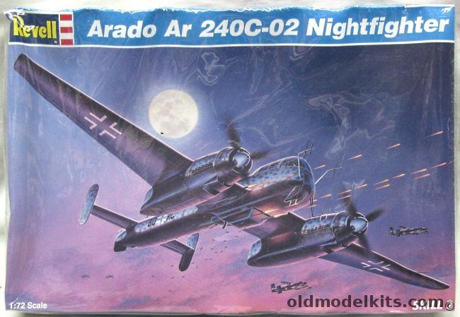 Revell 1/72 Arado Ar-240 C-2 Nightfighter, 4824 plastic model kit